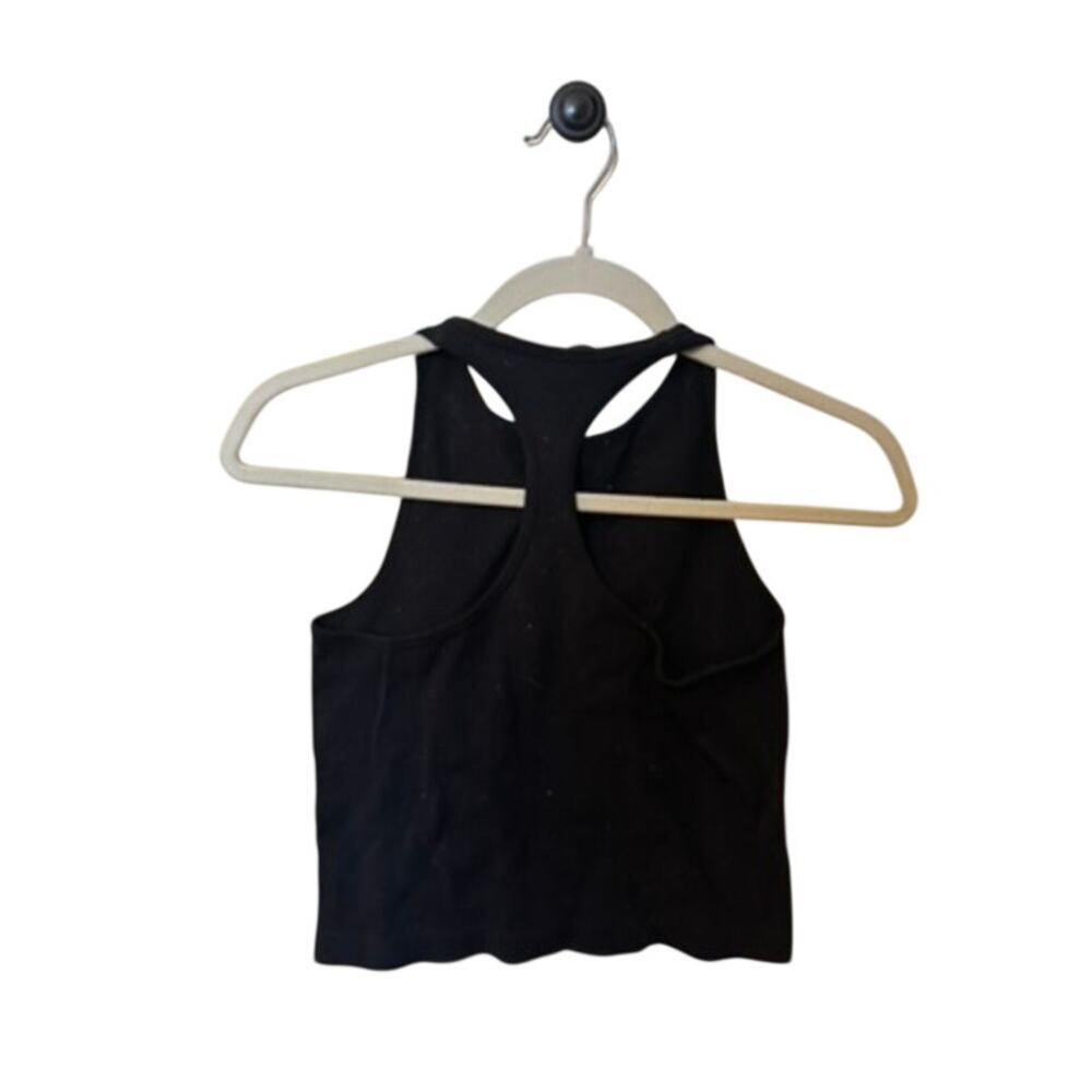 Free People Intimately Hayley Racerback Cami Tank Black Rib M/L - Picture 3 of 3